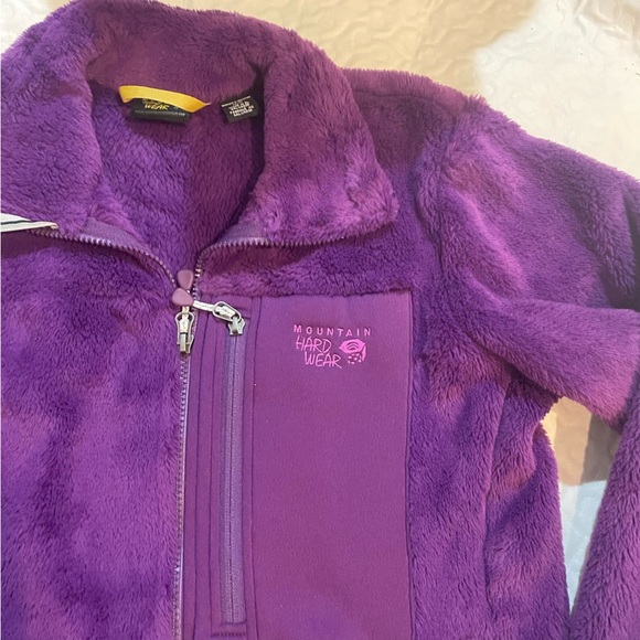 Vintage Mountain Hardwear Fleece Full Zip Up Jacket Women’s Medium Purple Winter - Picture 2 of 11